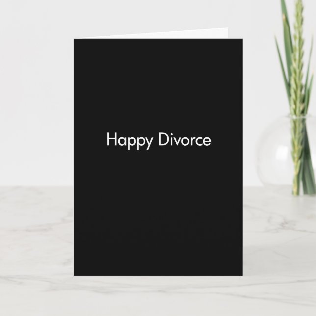 Modèle heureux de divorce (Devant)