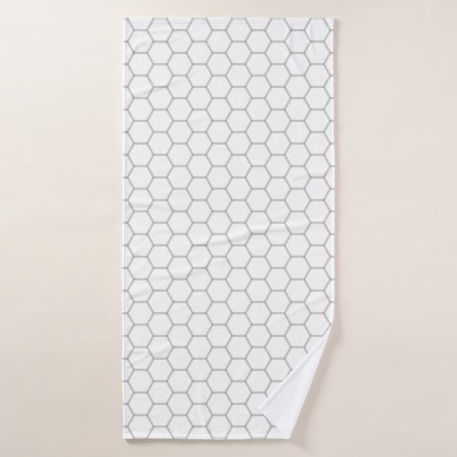 Modèle hexagone motif Honeypeb (Serviette de bain)
