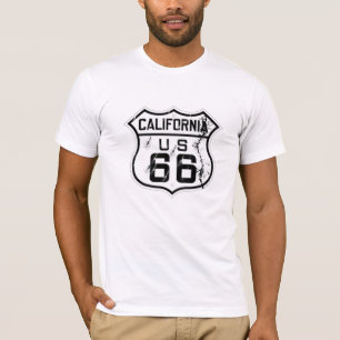 modèle historique de t-shirt cool californien rout