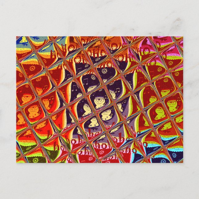 Modèle horizontal carte postale (Devant)