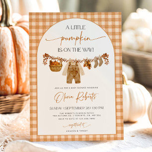 Modèle Invitation Baby shower petit Citrouille