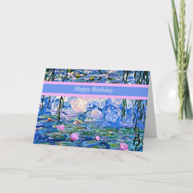 Modèle Joyeux Anniversaire, Nymphéas (Devant)