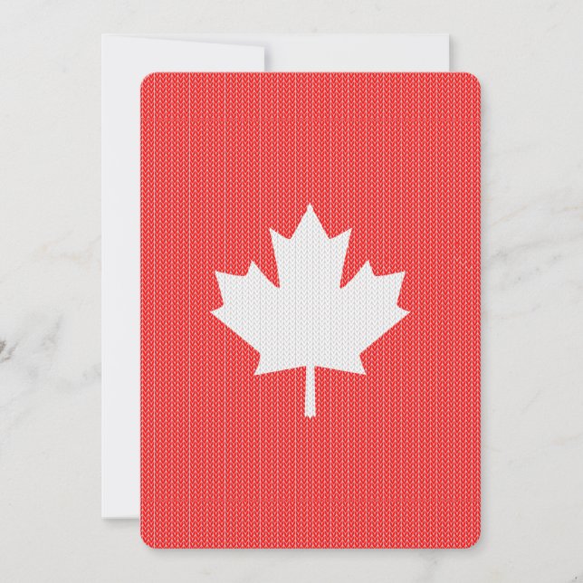 Modèle Knit Maple Leaf Tricot Motif (Devant)