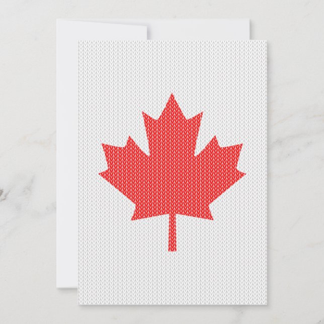 Modèle Knit Maple Leaf Tricot Motif (Devant)
