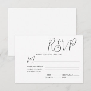Modèle mariage RSVP