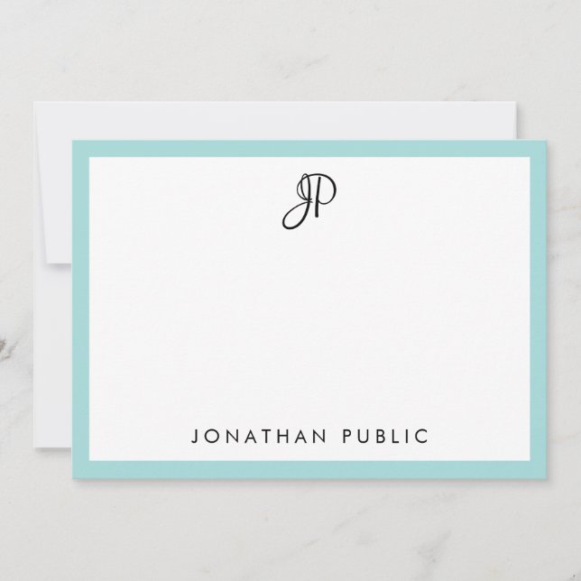 Modèle minimaliste de monogramme manuscrit créatif (Devant)