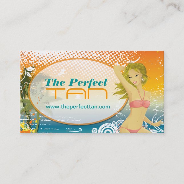 Modèle mobile de carte de visite de salon de (Devant)