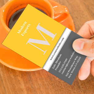 Modèle moderne de carte de visite initiale