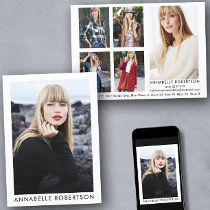 Modèle moderne et Actor 6 carte photo Comp