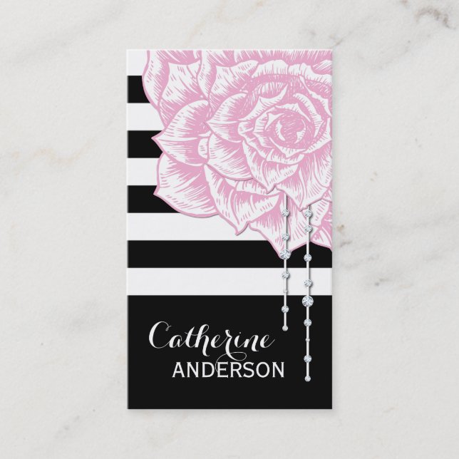 Modèle moderne et chic de carte de visite (Devant)