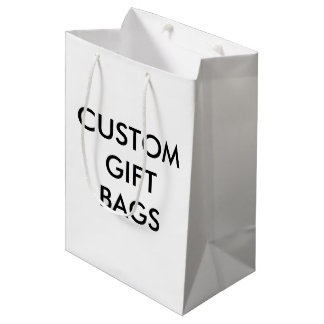 Modèle moyen de blanc de sac de cadeau