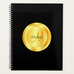 Modèle noir élégant Faux Gold personnalisé