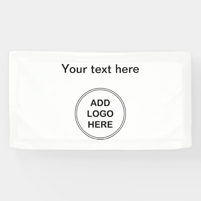 Modèle personnalisé de bannière de logo pour petit (Horizontal)