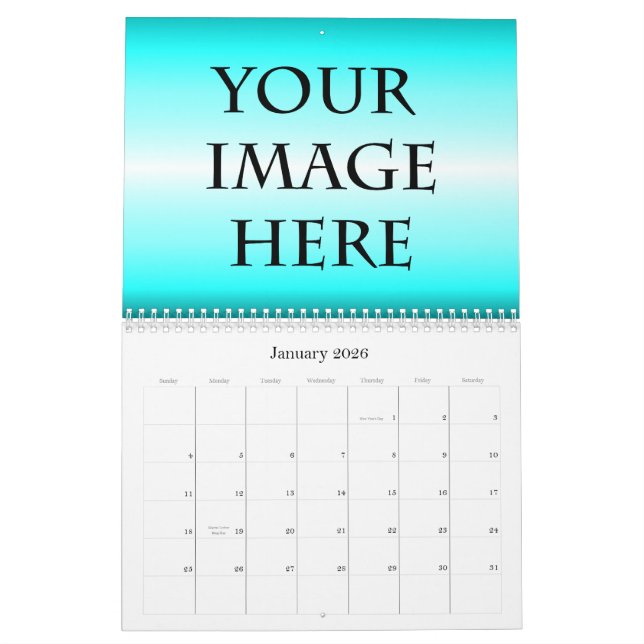 Modèle personnalisé de calendrier (Jan 2026)