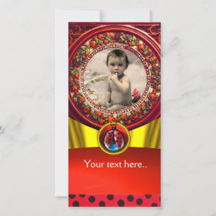 MODÈLE PHOTO BABY SHOWER LADYBUG BLACK ROUGE