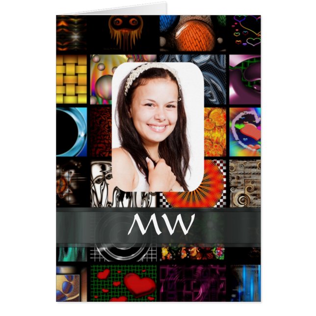 Modèle photo de motif de collage (Devant)