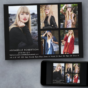 Modèle photo moderne 5 et carte comp Actor