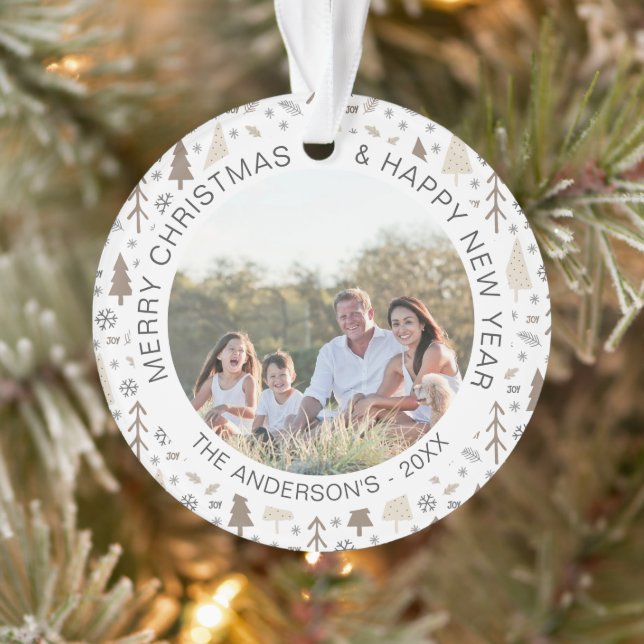 Modèle photo moderne de Noël (Arbre)