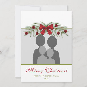 Modèle photo personnalisé avec Garland de Noël