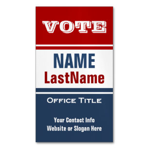 Modèle politique de la campagne Magnet Carte de vi