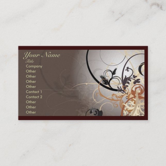 Modèle professionnel abstrait de carte de visite (Devant)