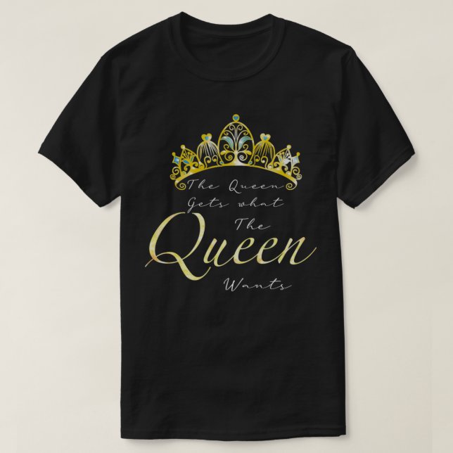 Modèle Queen et couronne Pullover (Design devant)