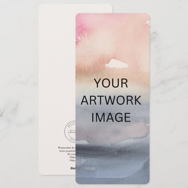 Modèle Signet Artist personnalisable (Devant / Derrière)