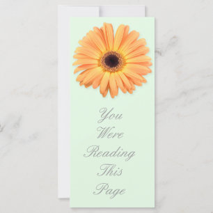 Modèle Signet Orange Gerbera