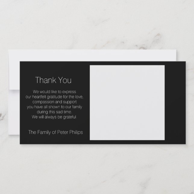 Modèle Sympathie Merci Ajouter une image préférée  (Devant)