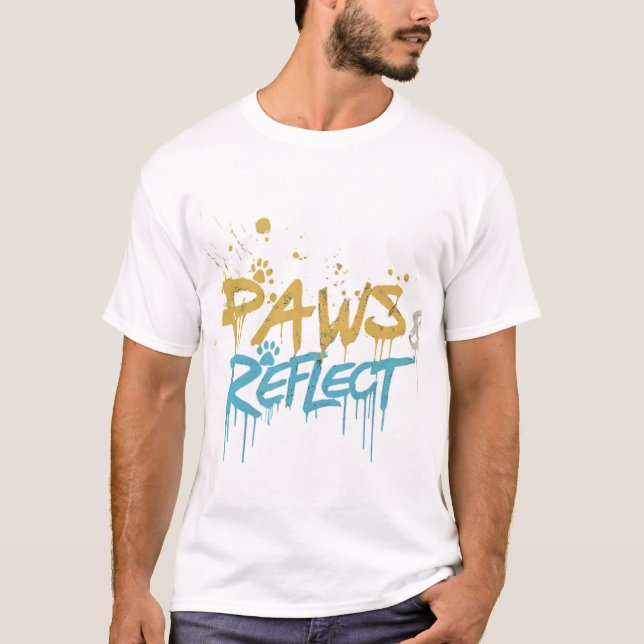 Modèle T-shirt centré sur les animaux (Devant)