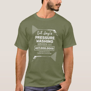 Modèle T-shirt de la société de lavage de press
