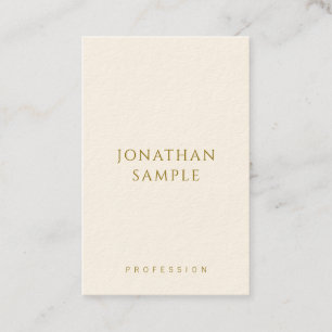 Modèle texte Gold personnalisé Carte de visite ver