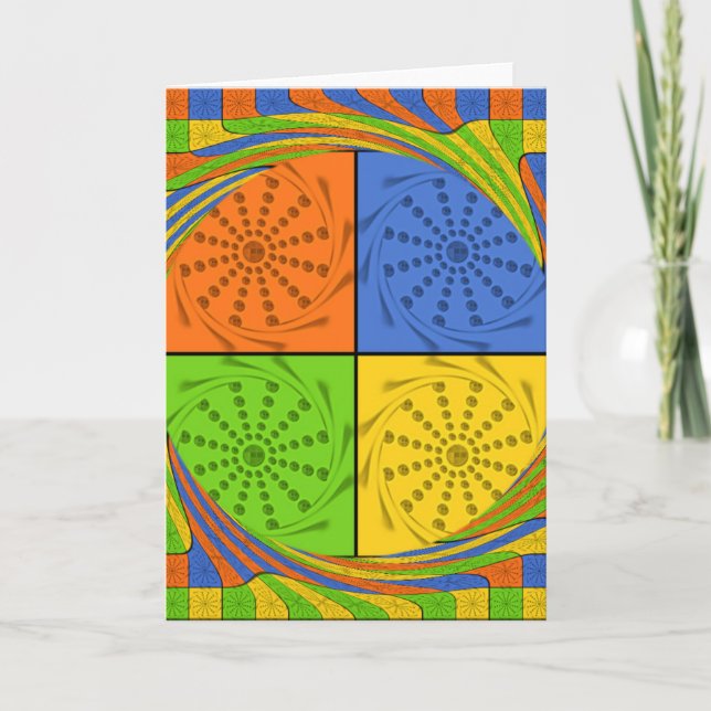 Modèle vertical de la carte de voeux (Devant)