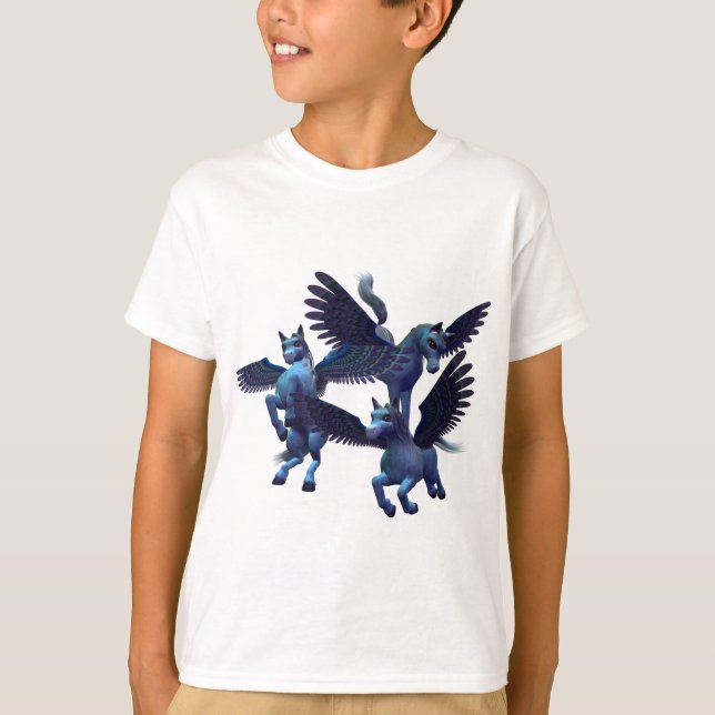Modèle vertical de T-shirt d'enfants - customisé (Devant)