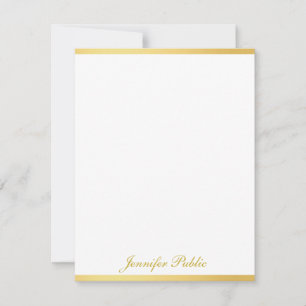 Modèle vertical du script Gold Blanc personnalisé