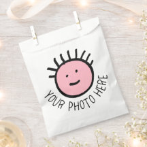 Modèle vierge de 50 sacs blancs de faveur avec pho