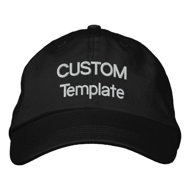 Modèle vierge de Casquette de baseball brodé perso (Devant)