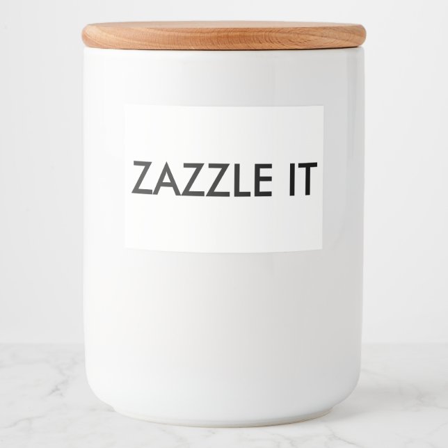 Modèle vierge Étiquette de bocal personnalisé (Devant)