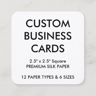 Modèle vierge personnalisé Cartes de visite person