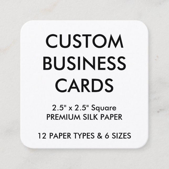 Modèle vierge personnalisé Cartes de visite person (Devant)