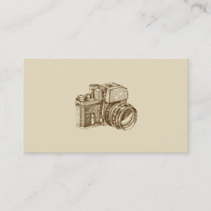 Modèle vintage de carte de visite de photographe
