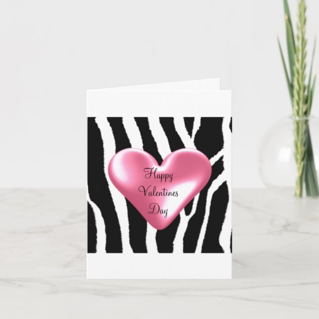 Modèle Zebra avec Valentines Coeur (Devant)