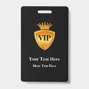 Modèles de badges VIP élégants