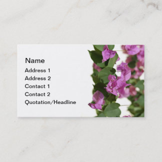 Modèles de cartes de visite Bougainvillea