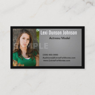 Modèles ou acteurs de carte de visite de Headshot