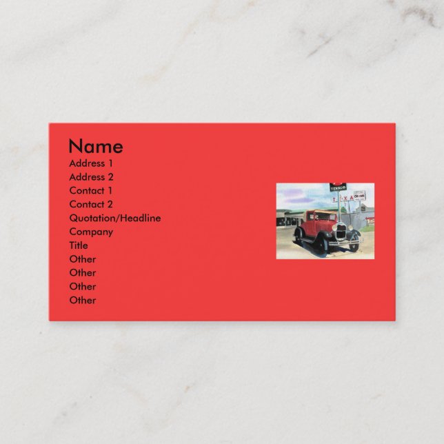 Modelez un carte de visite (Devant)