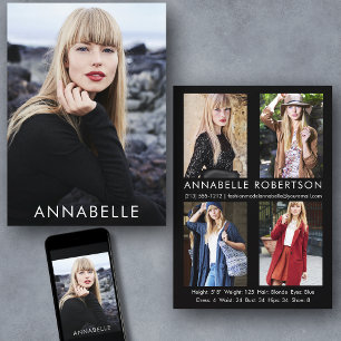Modélisation de mode moderne 5 modèle photo Carte 