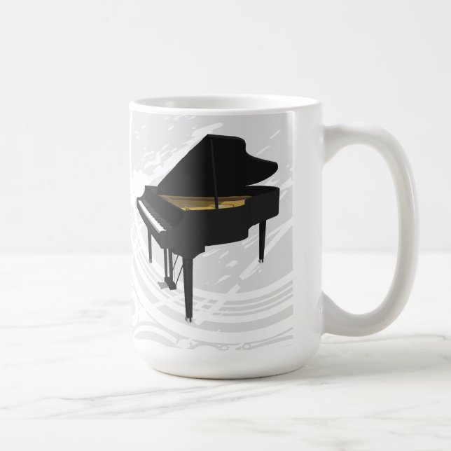 Modell 3D: Schwarzer Flügel: Kaffee-Tasse Kaffeetasse (Rechts)