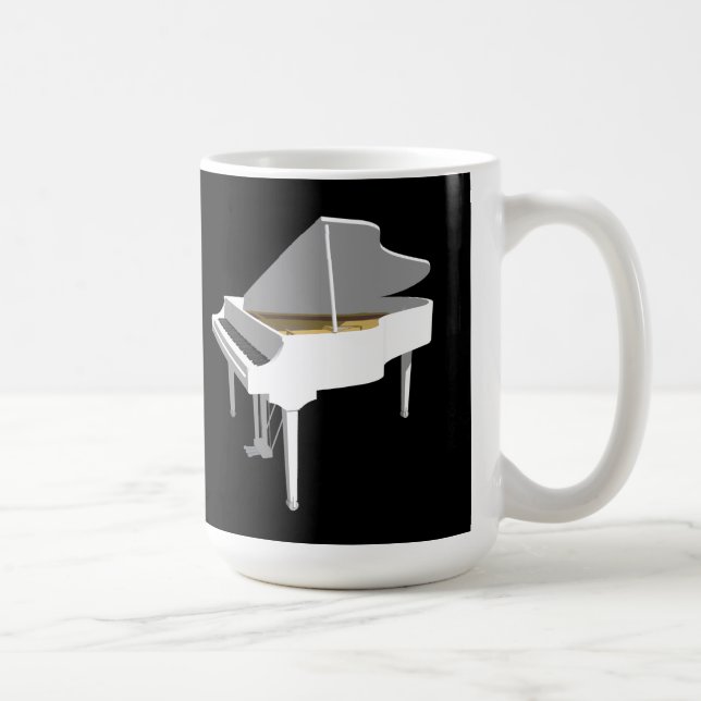 Modell 3D: Weißer Flügel: Kaffeetasse (Rechts)