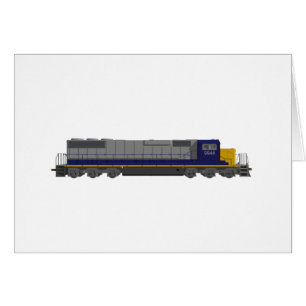 Modell 3D: Zug-Motor: Eisenbahn: